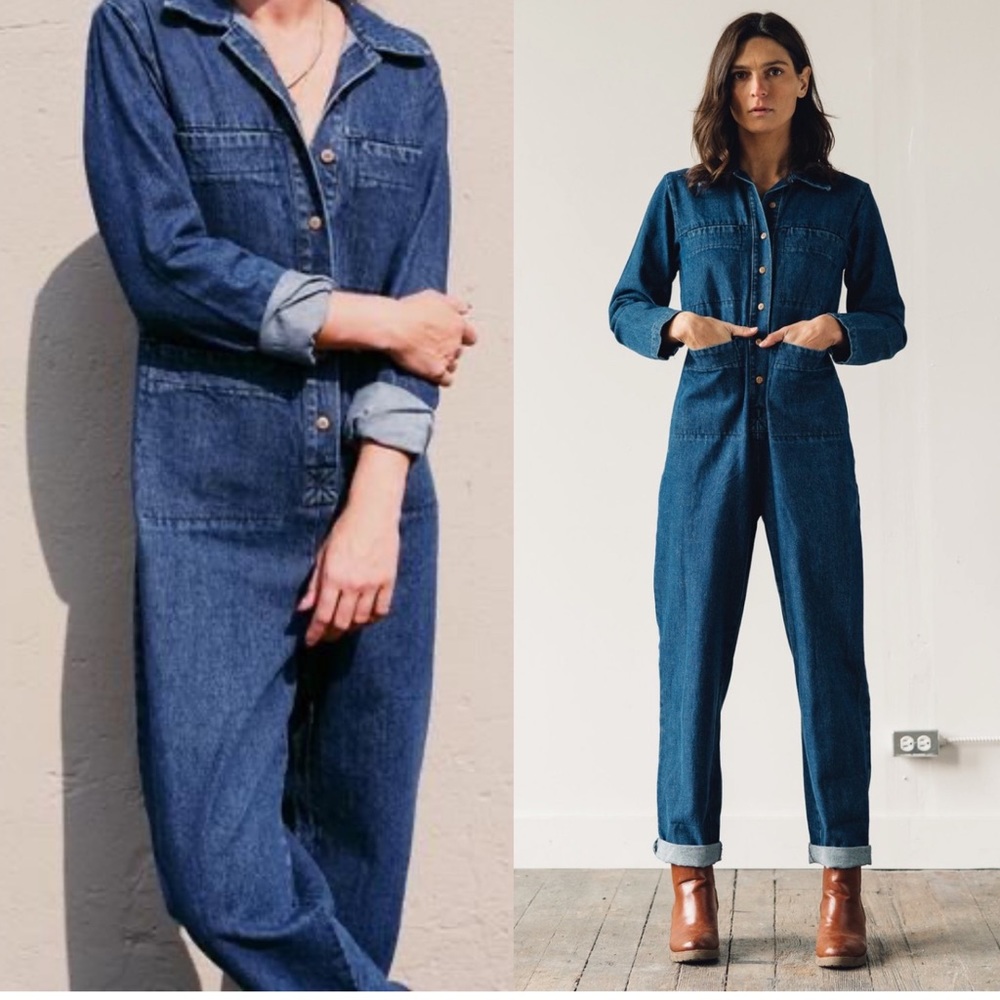 Ilana Kohn Tia Denim Jumpsuit Size 4